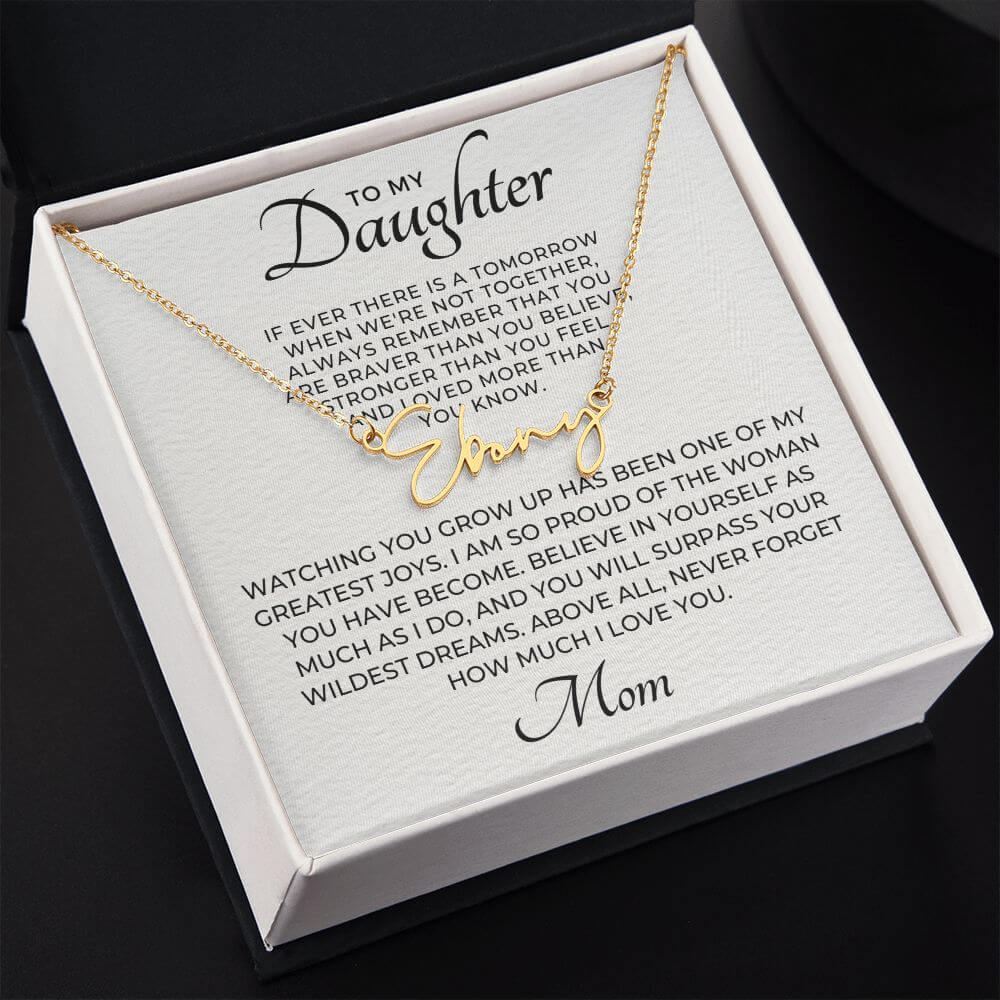 daughter necklace from dad