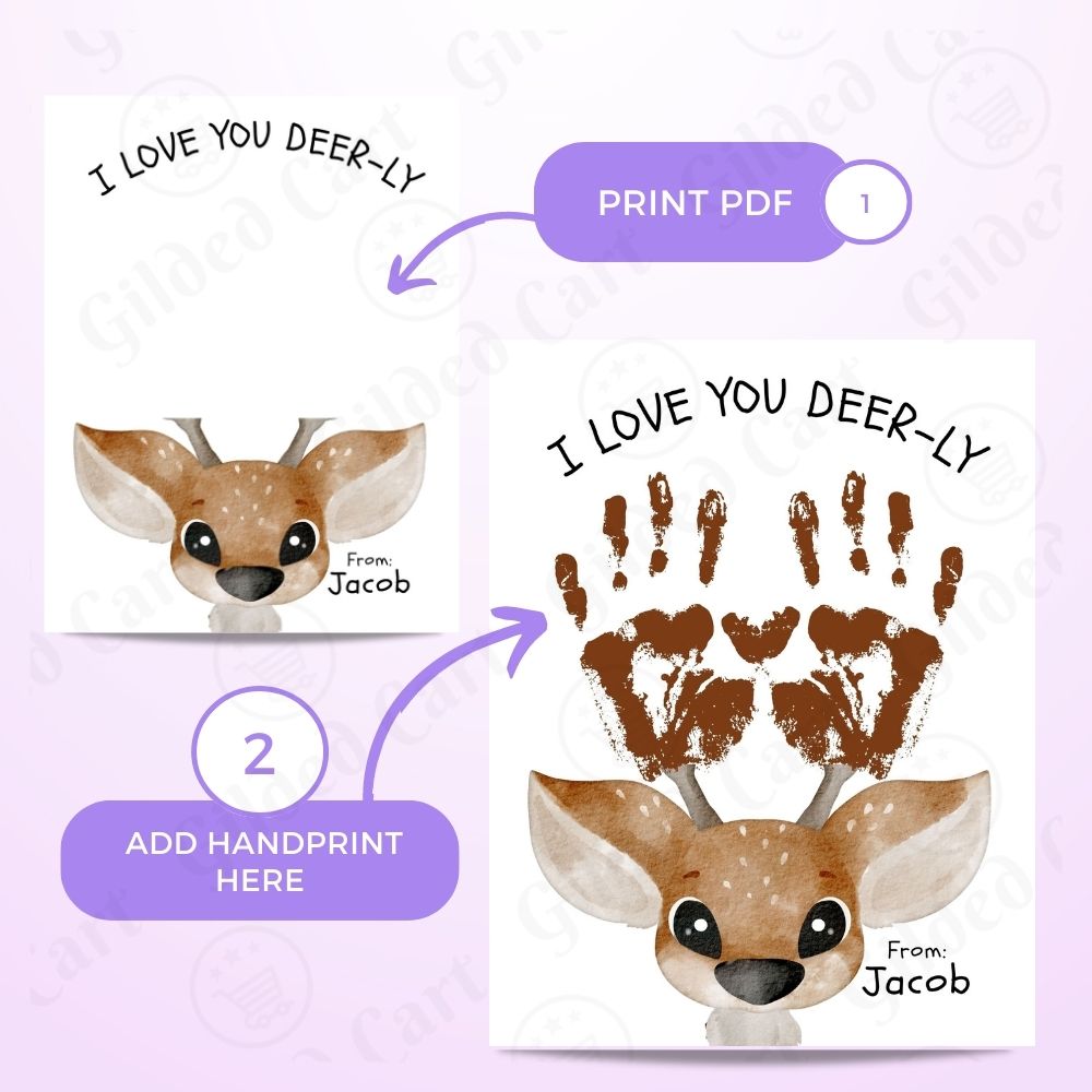 Printable Handprint Art |Father's Day Birthday Digital Download Gift for Dad Grandpa Pop Pop Uncle 039