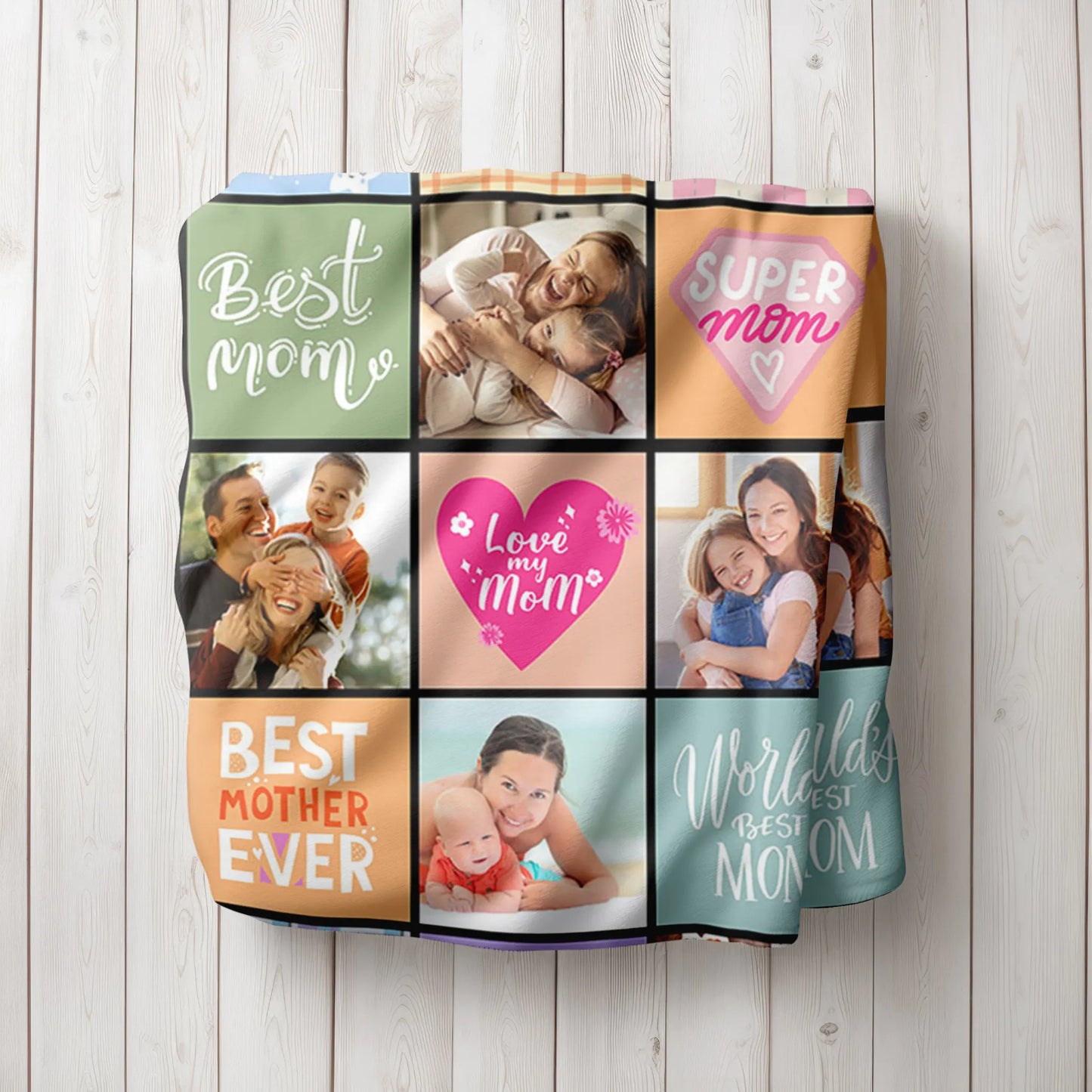 Personalized Gift | Custom Photo Blanket For Mom BL-01