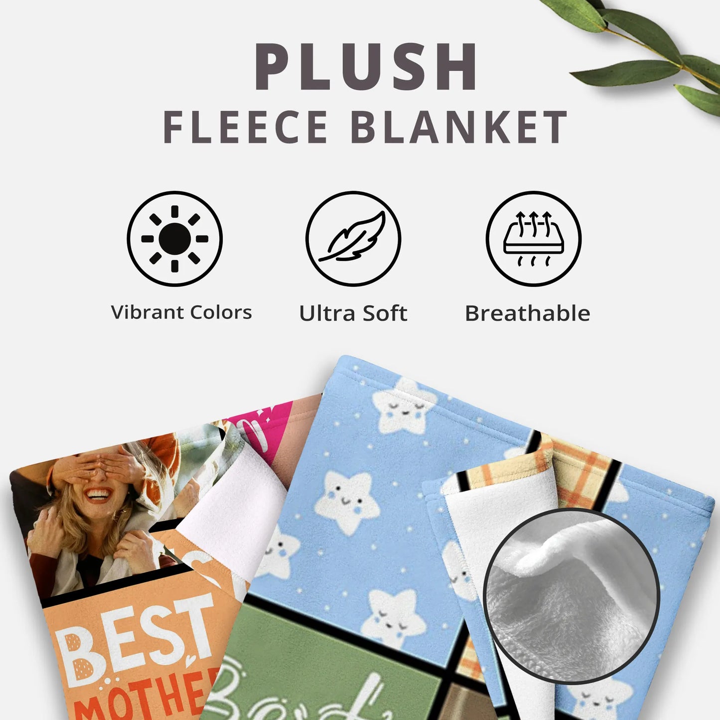 Personalized Gift | Custom Photo Blanket For Mom BL-01