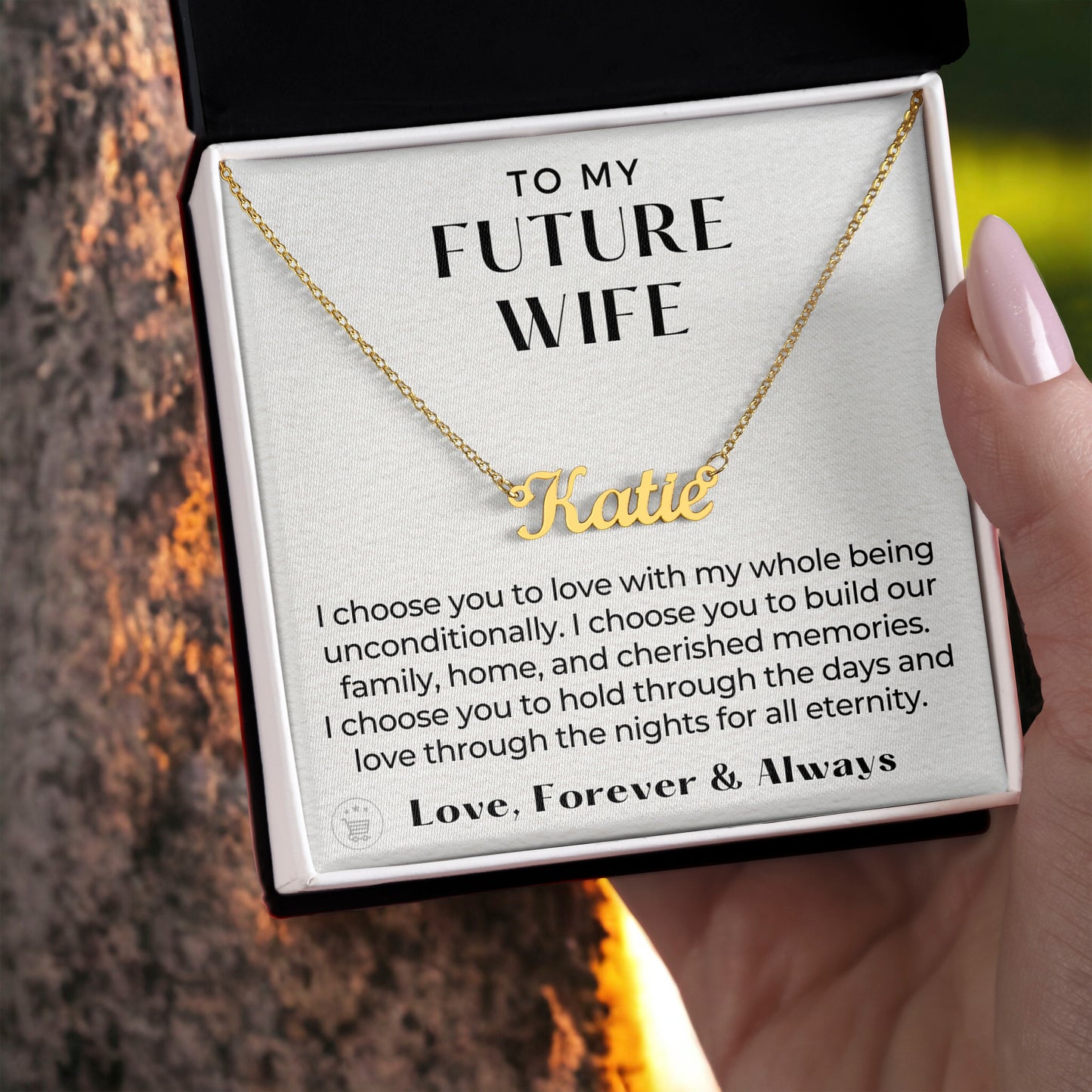 Future Wife Gift | I Choose Name Necklace 0466NNT6