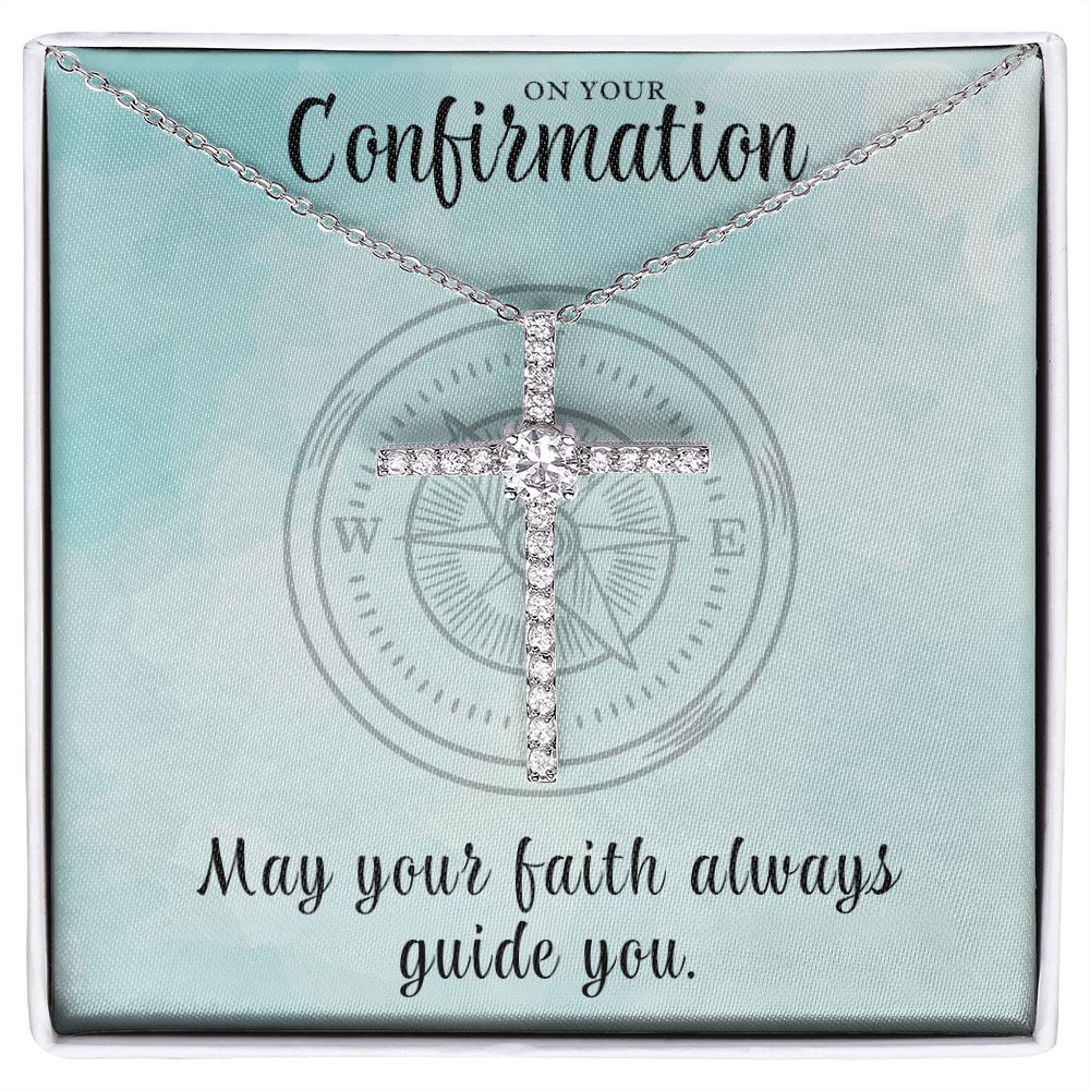 Confirmation Gift For Girl | Faith Cross Necklace 0808CN