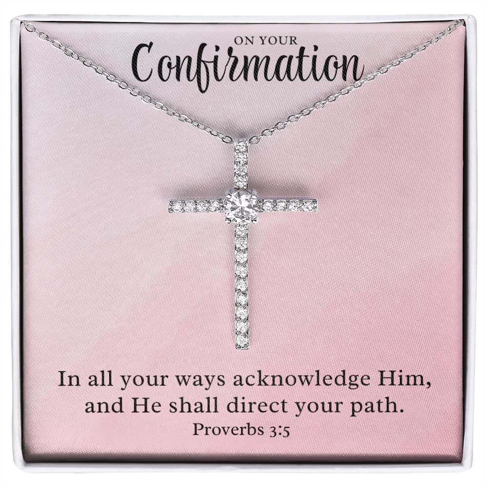 Confirmation Gift For Girl | Your Path Cross Necklace 0814CN