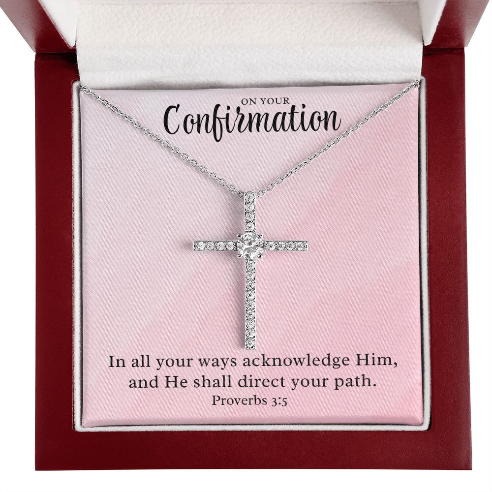 Confirmation Gift For Girl | Your Path Cross Necklace 0814CN