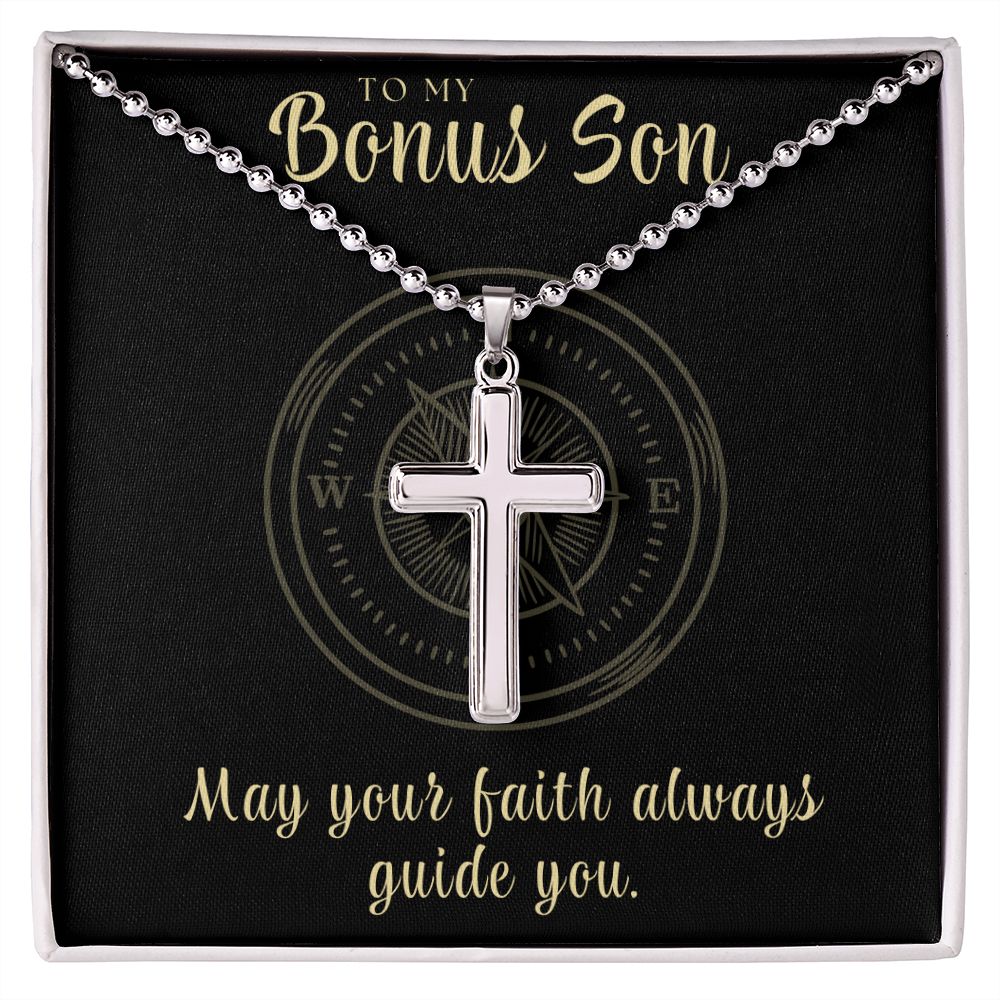 Christian Gift For Him | Faith Cross Necklace 0795CN