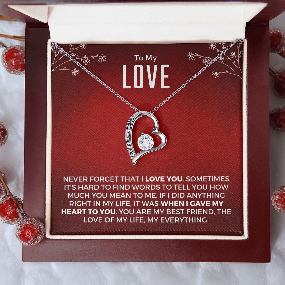 Soulmate Gift | Love Of My Life Necklace 0772T4F