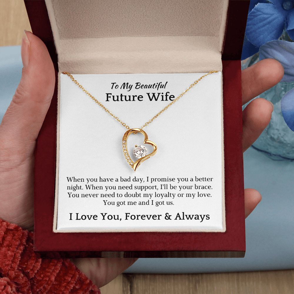 Future Wife, Mrs. Gift | I Love You Necklace 0733T1F