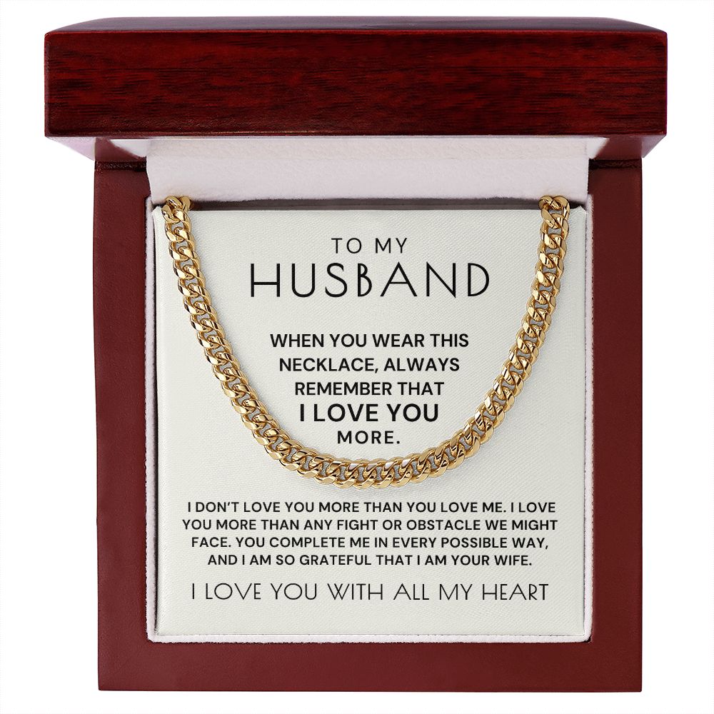 Gift For Husband | More Than Cuban Link Chain 0691T3