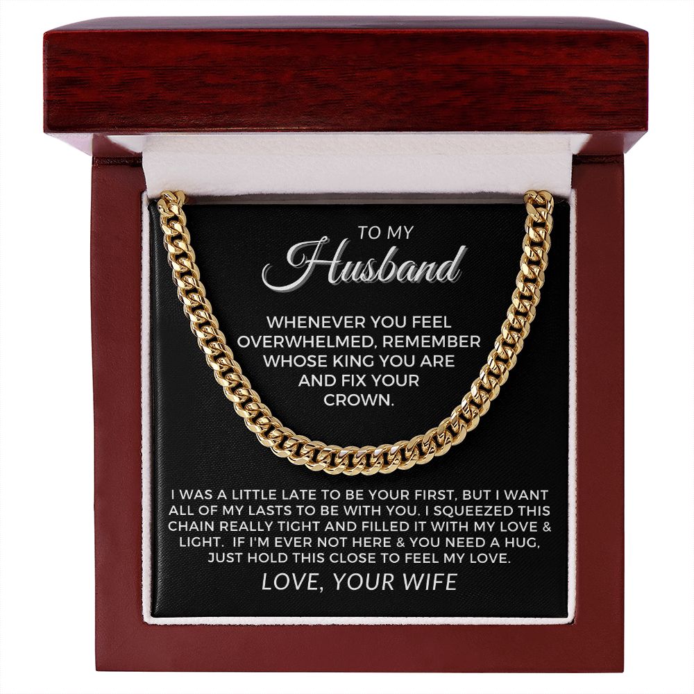 Gift For Husband | My Love Cuban Link Necklace 0782T3C