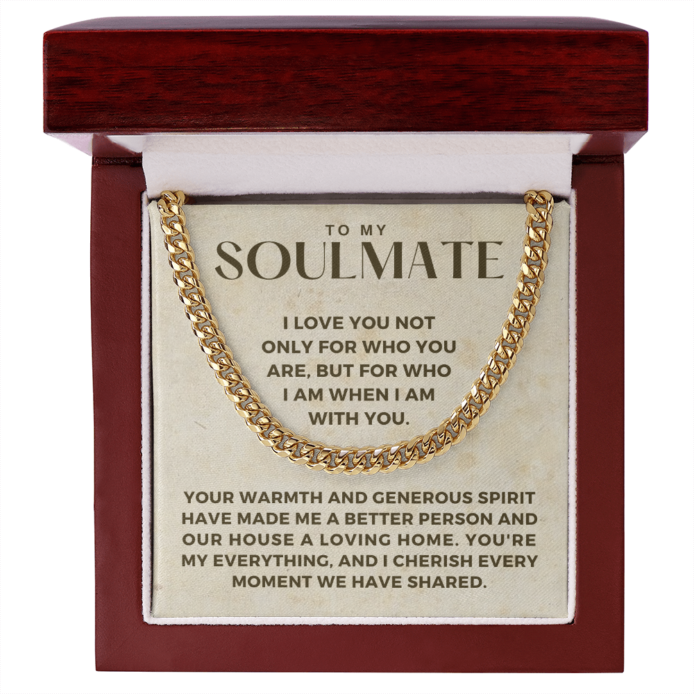 Soulmate Gift | My Everything Cuban Link Chain 0567T8