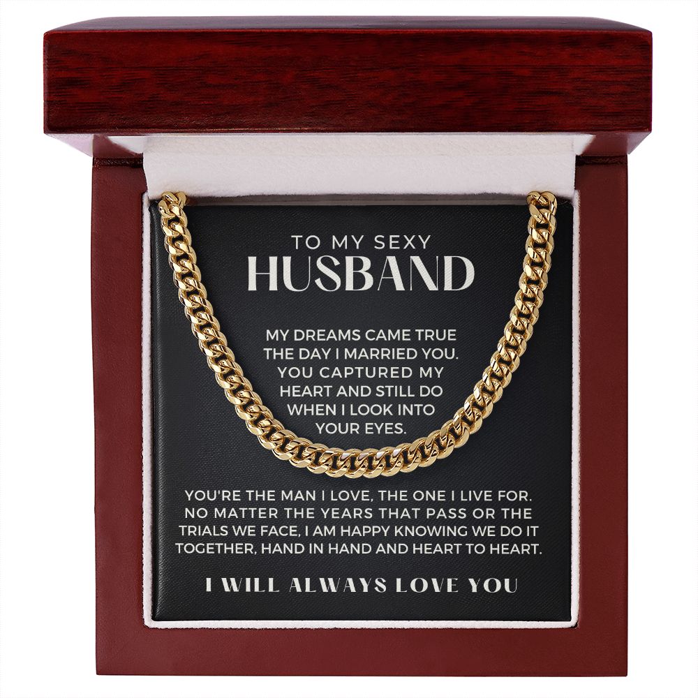 Gift For Husband | I Live For Cuban Link Chain 0699T4