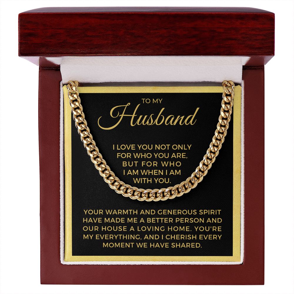 Gift For Husband | My Everything Cuban Link Chain 0698T11