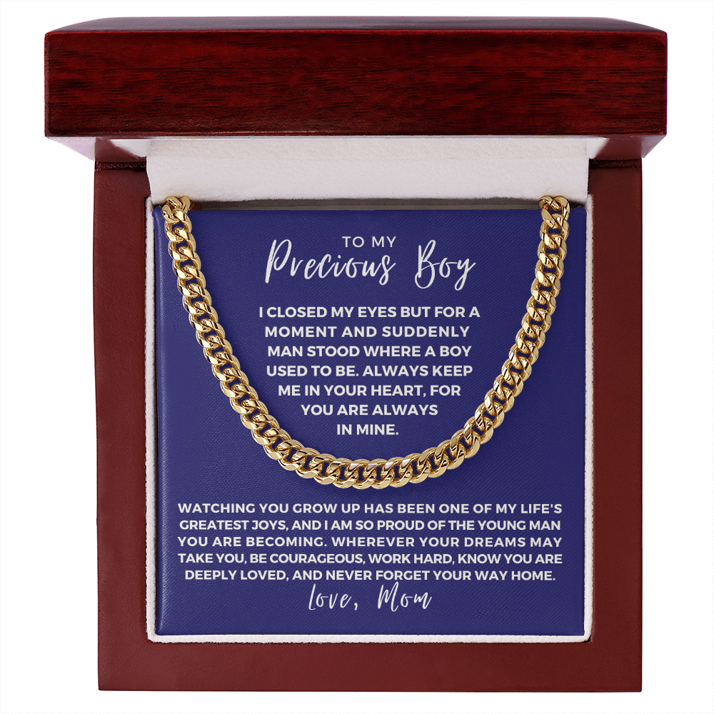 Gift for Adult Son From Mom | Your Way Home Cuban Link Chain 0597T6