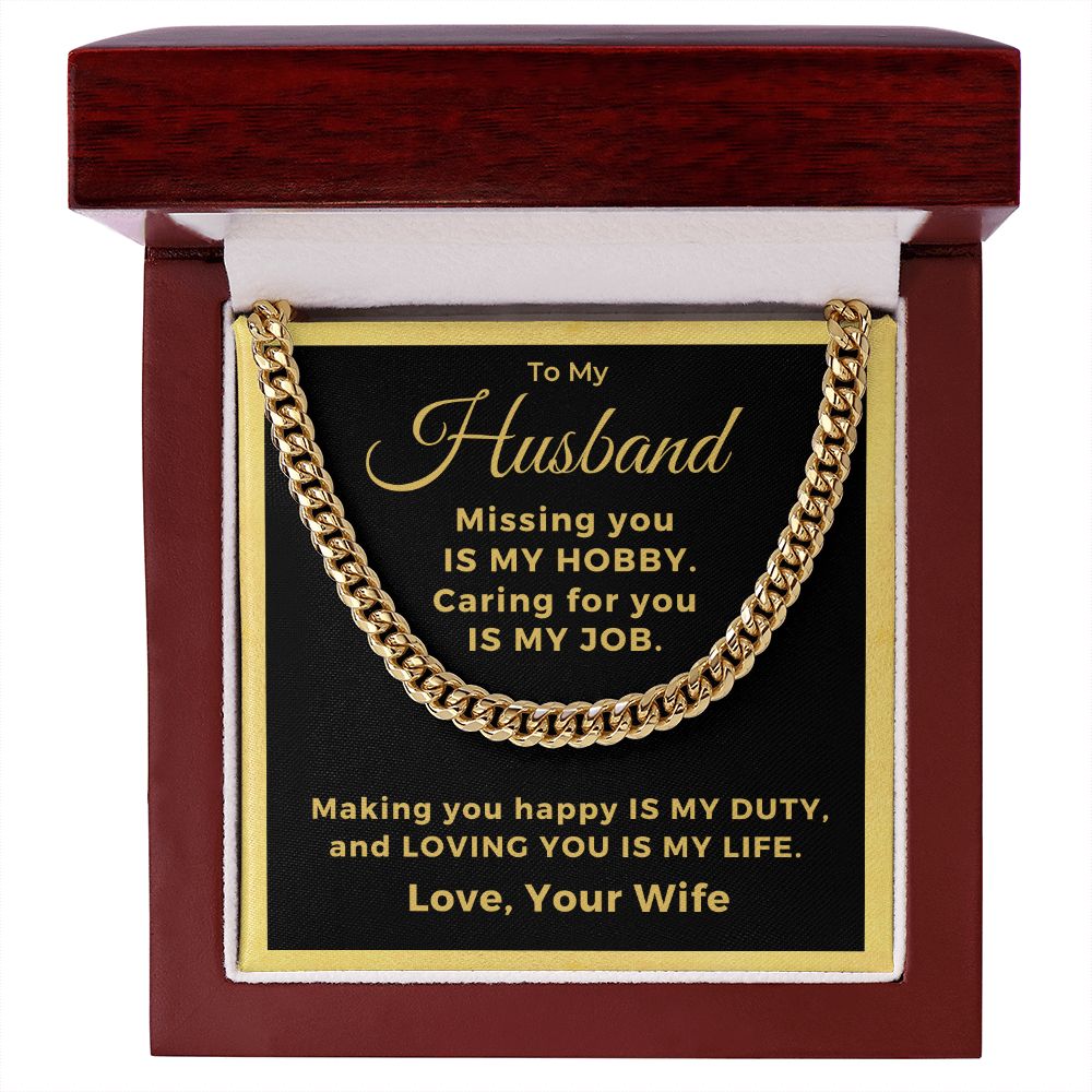 Gift For Husband | My Everything Cuban Link Chain 0767T7C