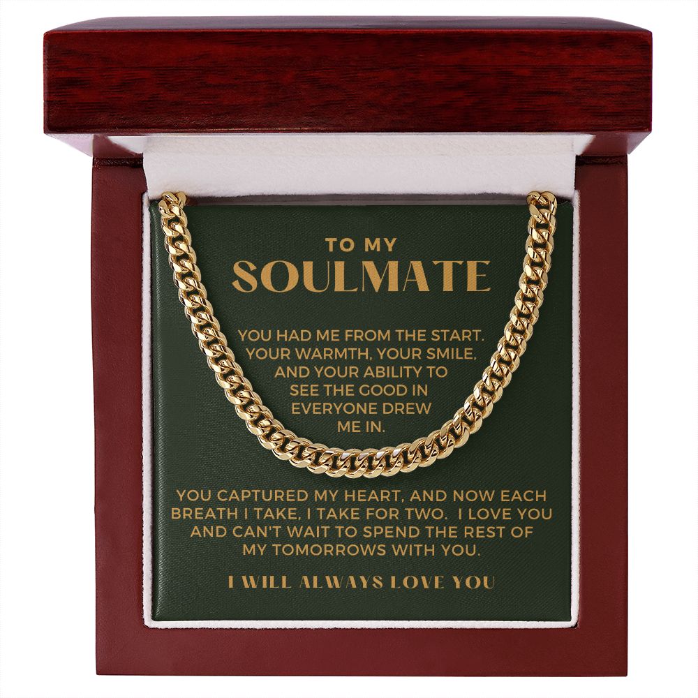 Soulmate Gift | Each Breath Cuban Link Chain 0573T10
