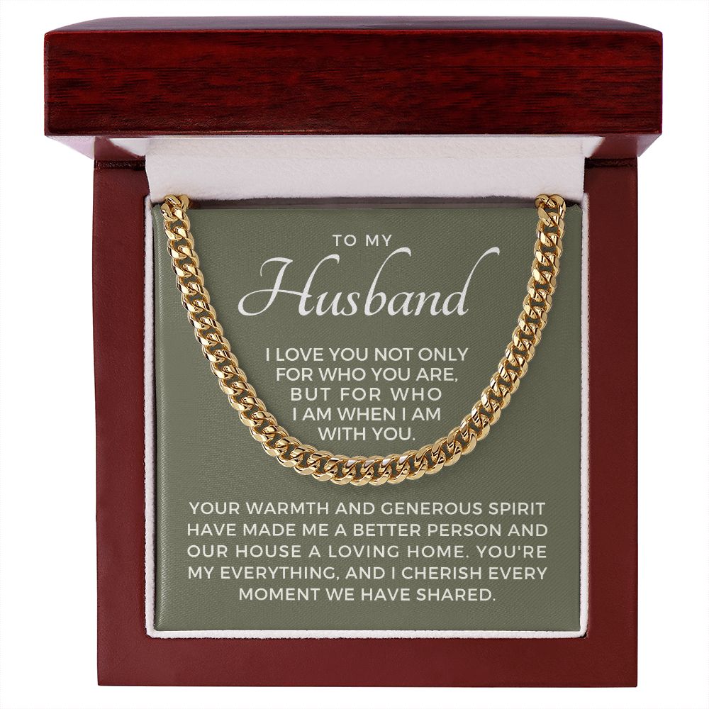 Gift For Husband | My Everything Cuban Link Chain 0698T8