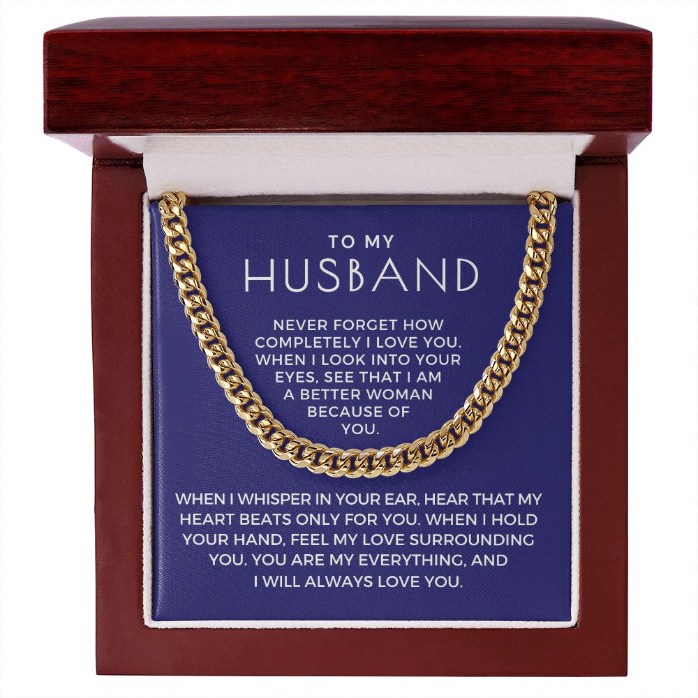 Gift For Husband | When I Cuban Link Chain 0700T14
