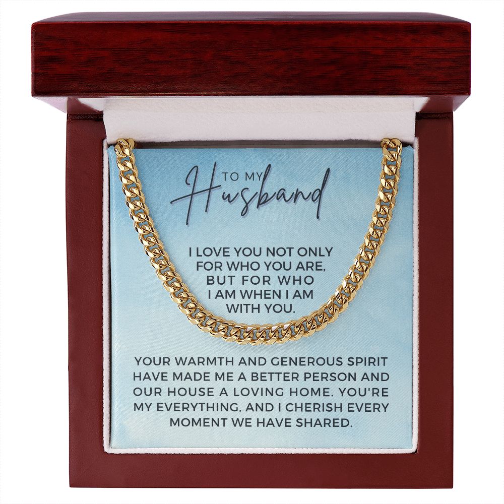 Gift For Husband | My Everything Cuban Link Chain 0698T10