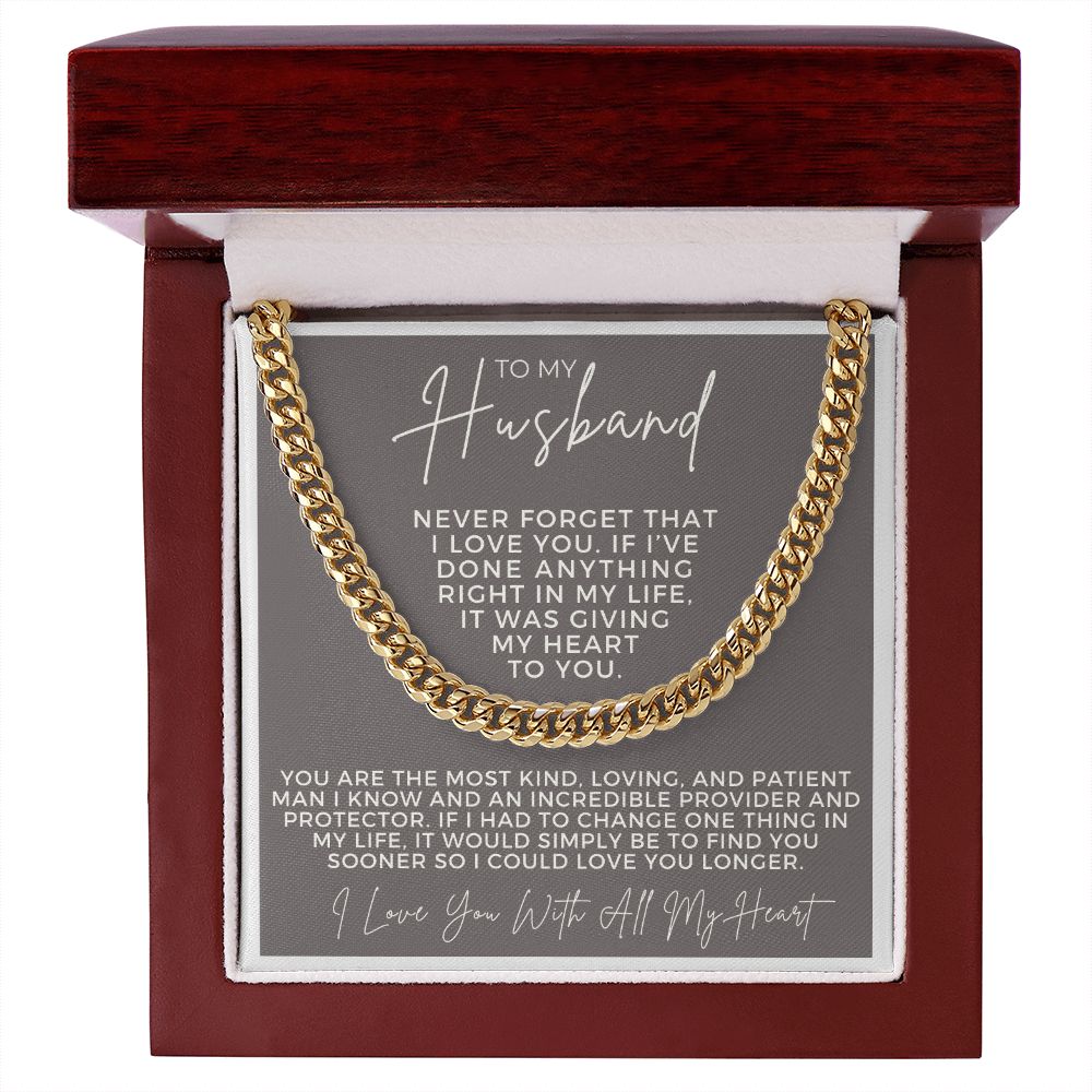 Gift For Husband | One Thing Cuban Link Chain 0693T12