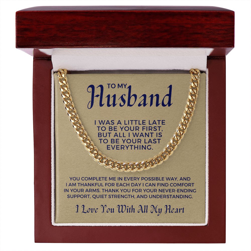Gift For Husband | Last Everything Cuban Link Chain 0696T9