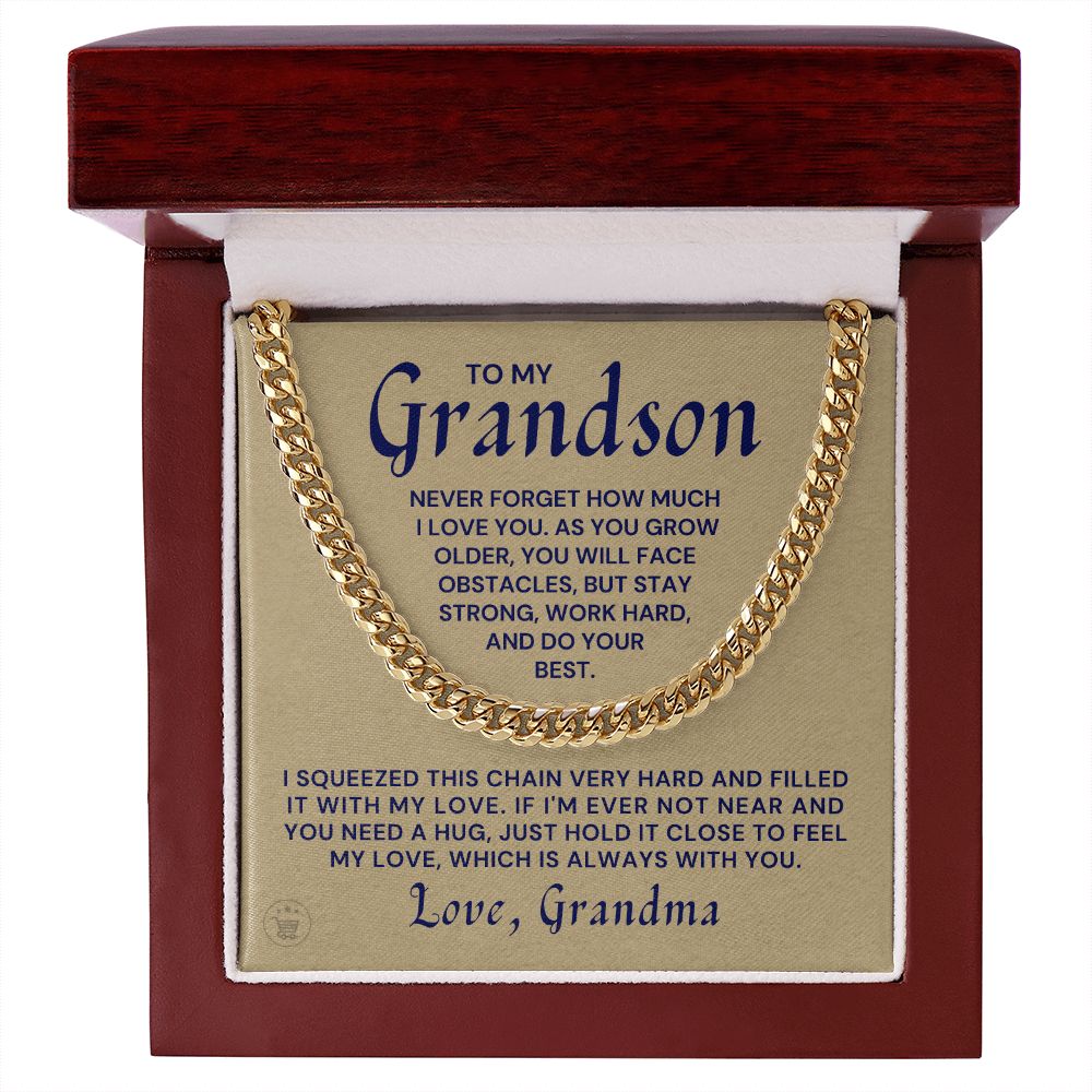 Grandson Gift from Grandma | Best Things Cuban Link Chain 0614T9
