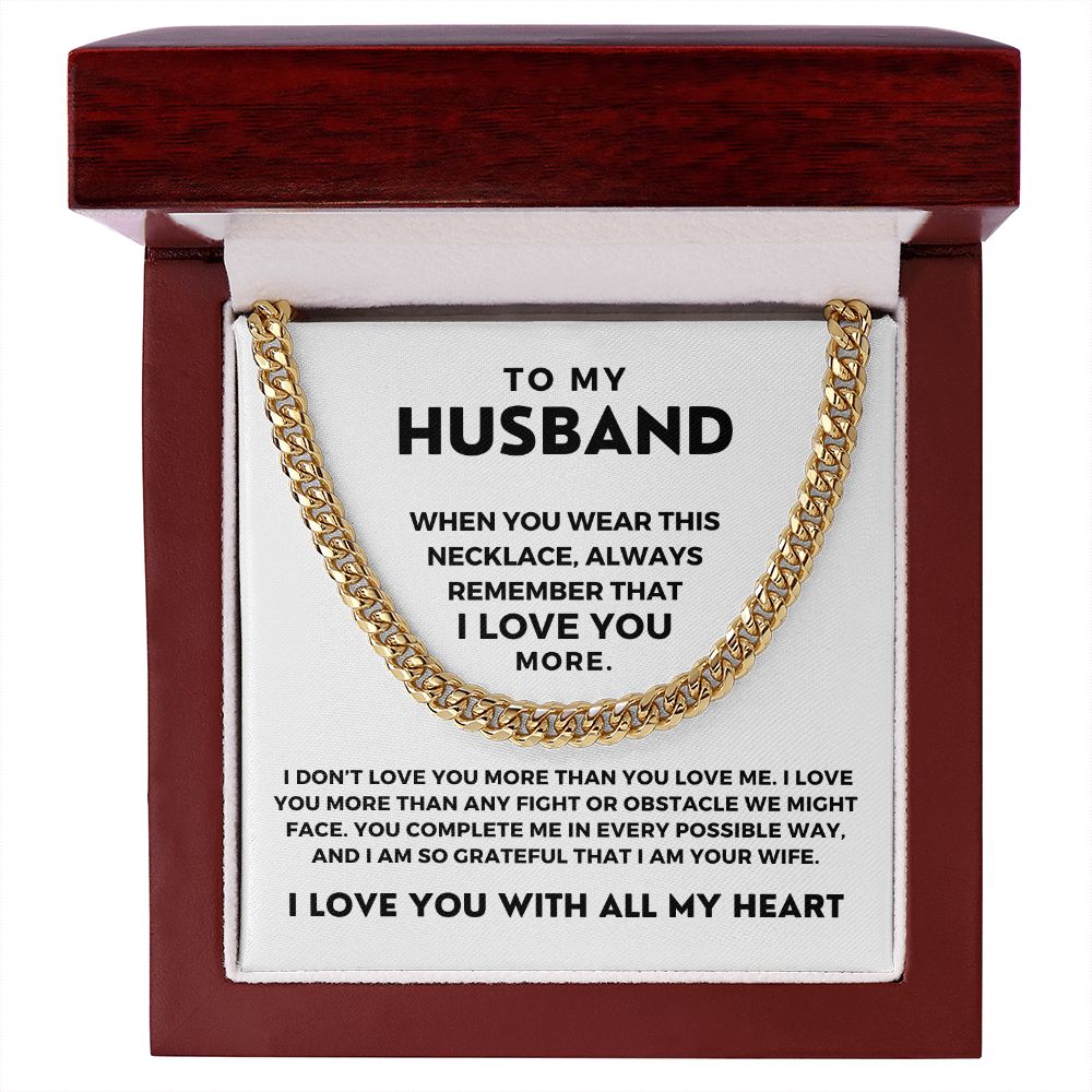 Gift For Husband | More Than Cuban Link Chain 0691T2