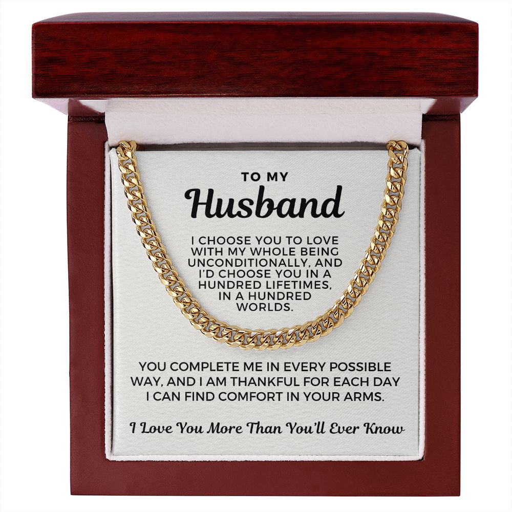 Gift For Husband | I Choose Cuban Link Chain 0695T1