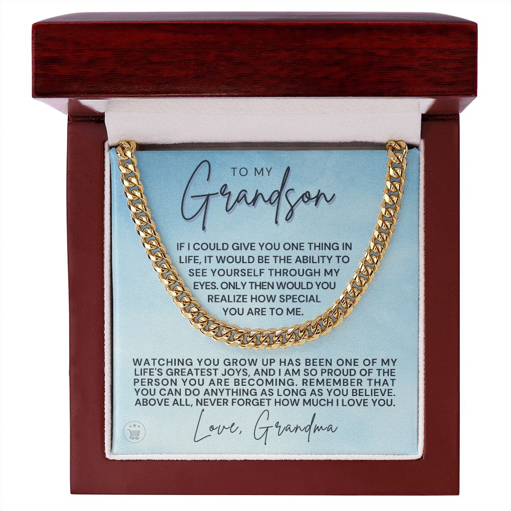 Grandson Gift from Grandma | Special Cuban Link Chain 0601T10