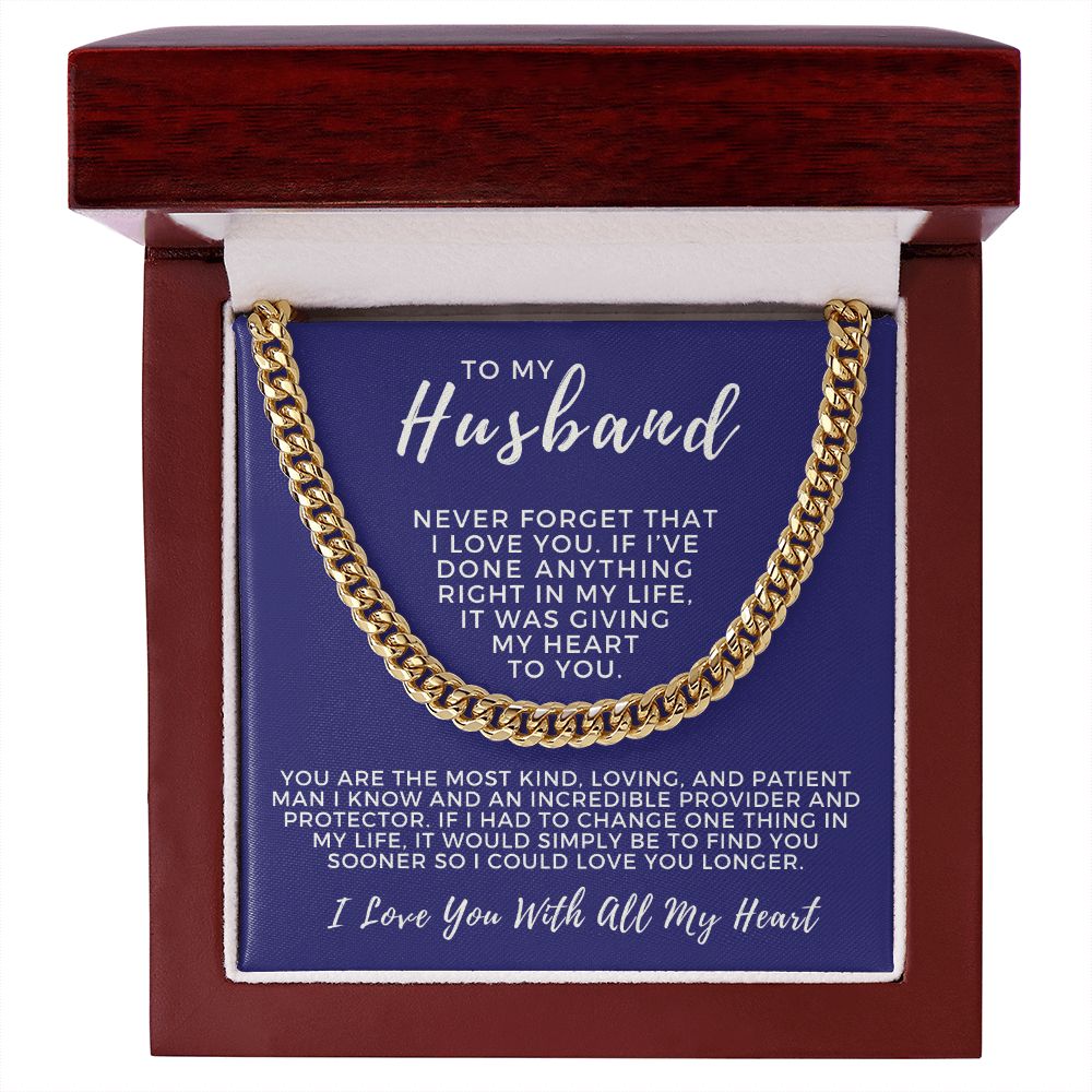 Gift For Husband | One Thing Cuban Link Chain 0693T5
