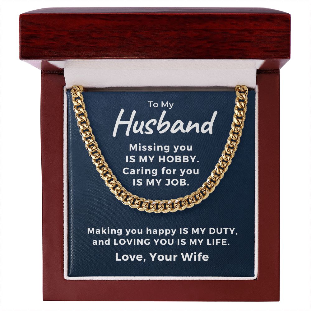 Gift For Husband | My Everything Cuban Link Chain 0767T11C