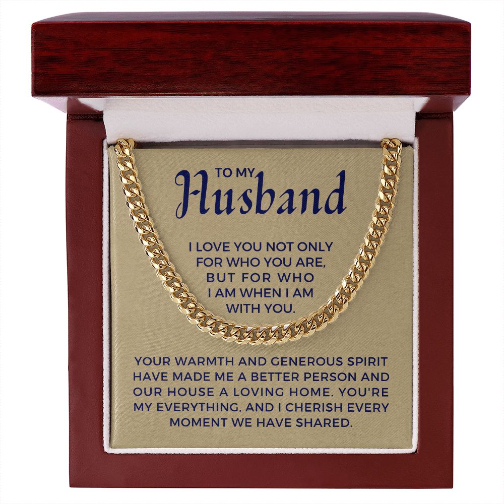 Gift For Husband | My Everything Cuban Link Chain 0698T9