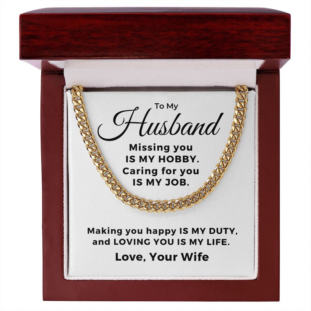 Gift For Husband | My Everything Cuban Link Chain 0767T9C