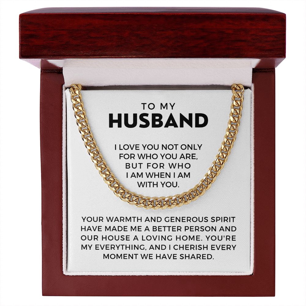 Gift For Husband | My Everything Cuban Link Chain 0698T2