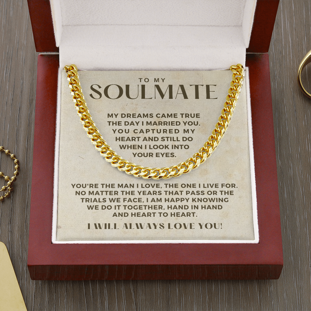 Soulmate Gift | I Live For Cuban Link Chain 0568T8
