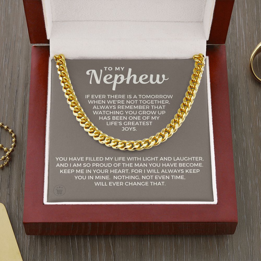 Nephew Gift From Aunt | So Proud Cuban Link Chain 0620T16