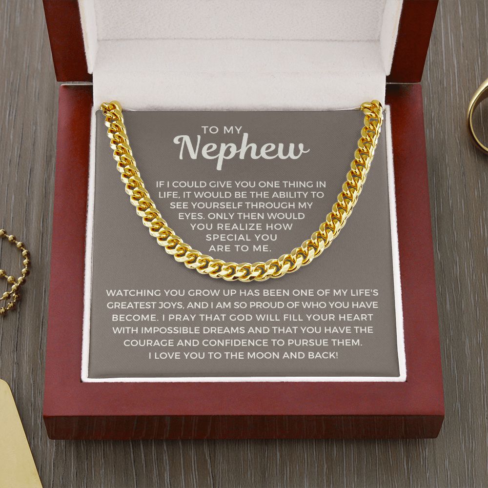 Nephew Gift From Aunt | Special Cuban Link Chain 0624T16