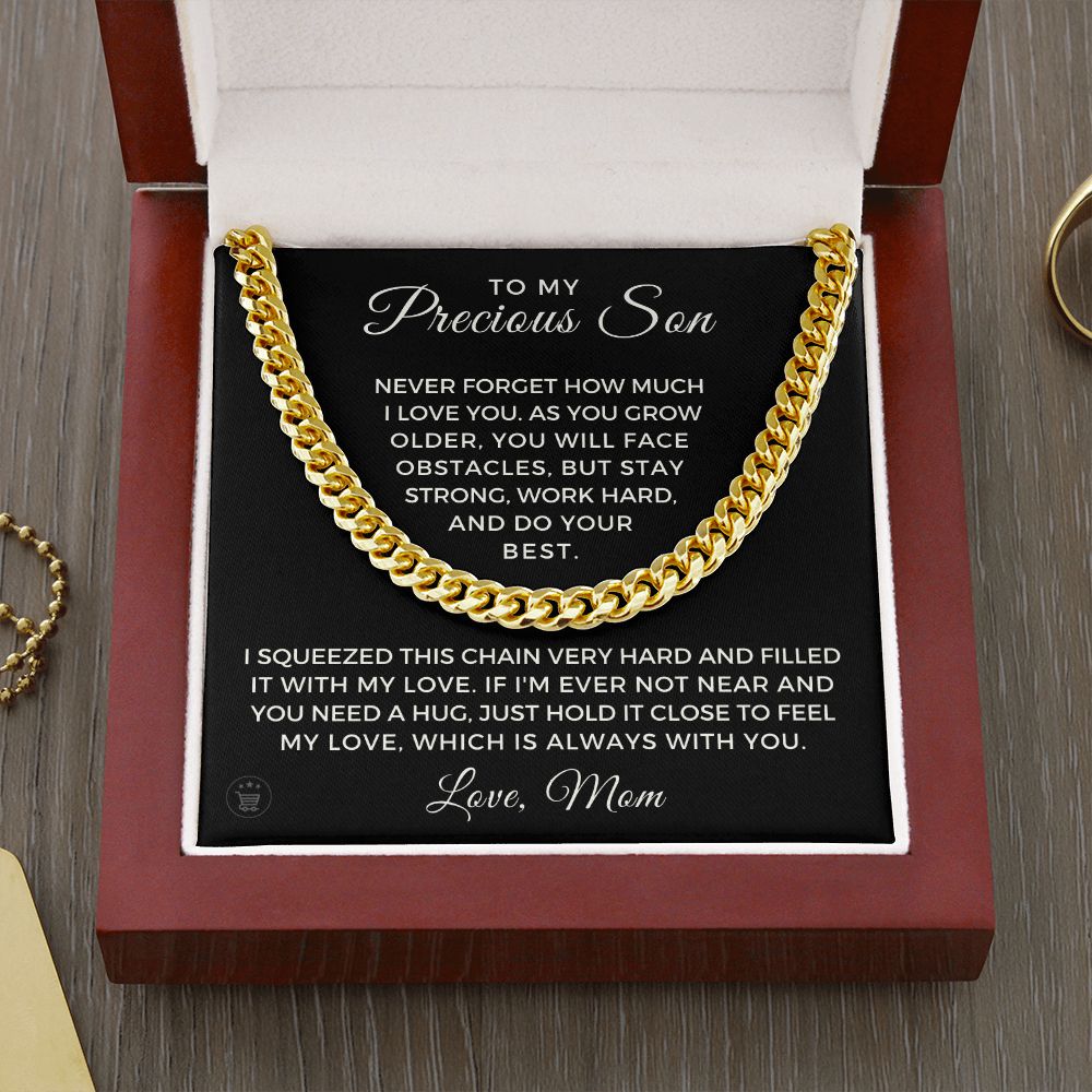 Gift for Adult Son From Mom | Best Things Cuban Link Chain 0598T18