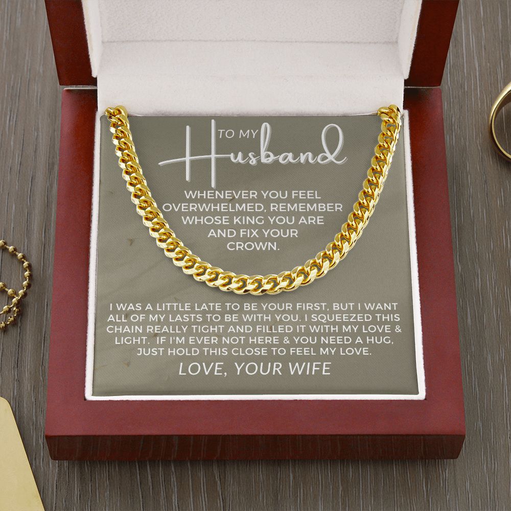 Gift For Husband | My Love Cuban Link Necklace 0782T8C