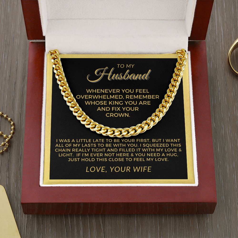 Gift For Husband | My Love Cuban Link Necklace 0782T7C