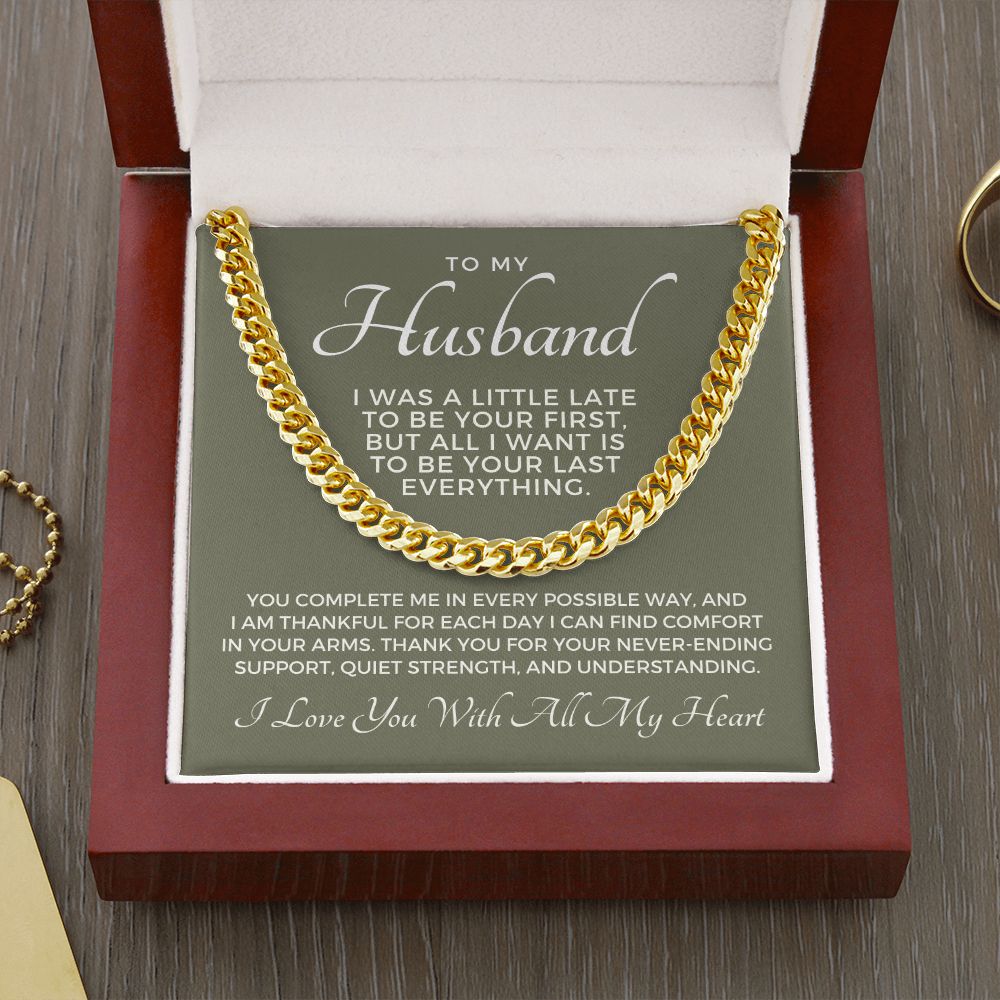 Gift For Husband | Last Everything Cuban Link Chain 0696T8