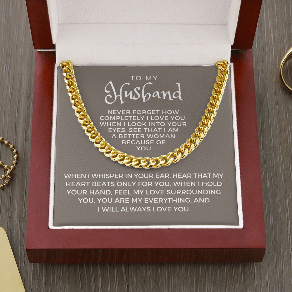 Gift For Husband | When I Cuban Link Chain 0700T7