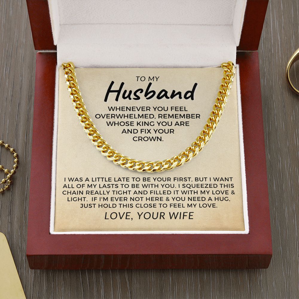 Gift For Husband | My Love Cuban Link Necklace 0782T10C