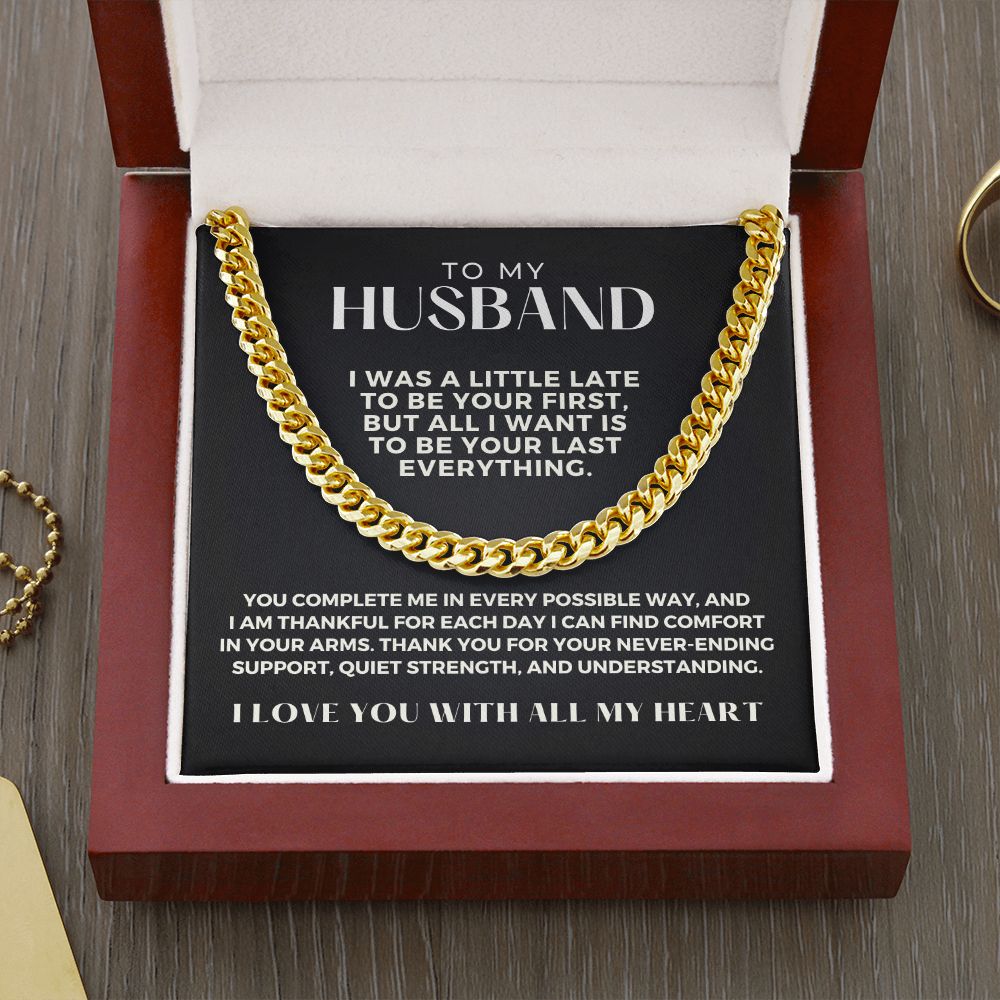 Gift For Husband | Last Everything Cuban Link Chain 0696T4