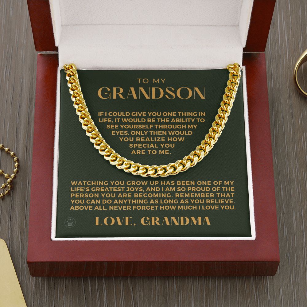 Grandson Gift from Grandma | Special Cuban Link Chain 0601T13