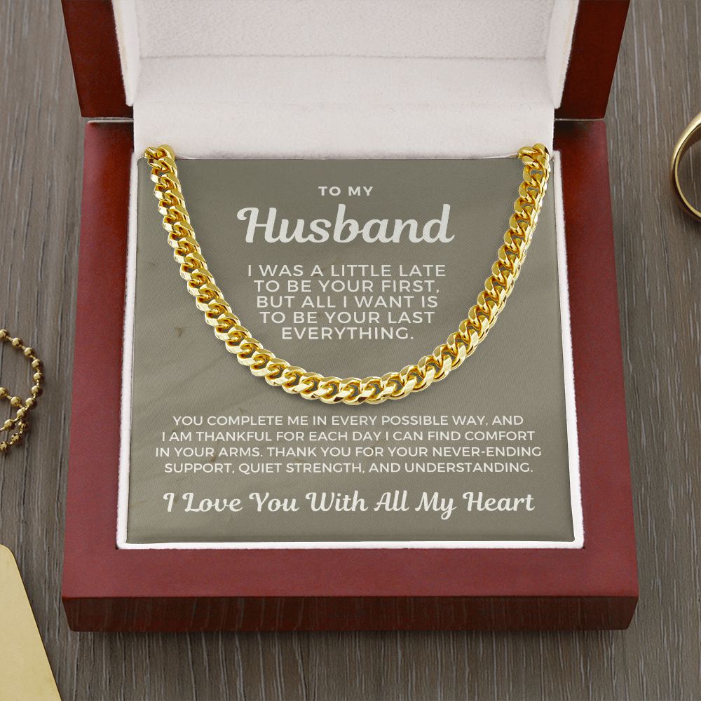 Gift For Husband | Last Everything Cuban Link Chain 0696T15