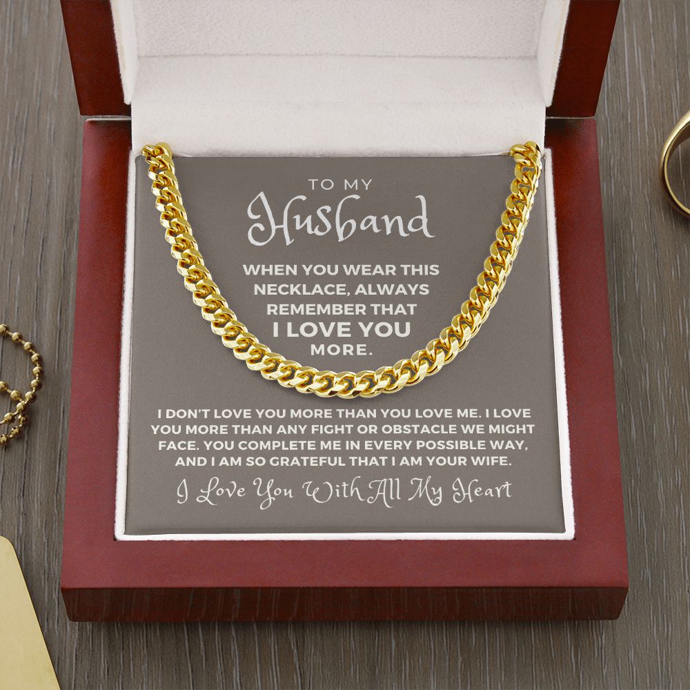 Gift For Husband | More Than Cuban Link Chain 0691T7