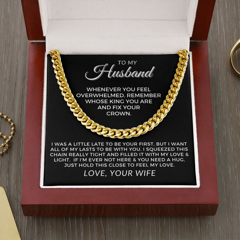 Gift For Husband | My Love Cuban Link Necklace 0782T3C