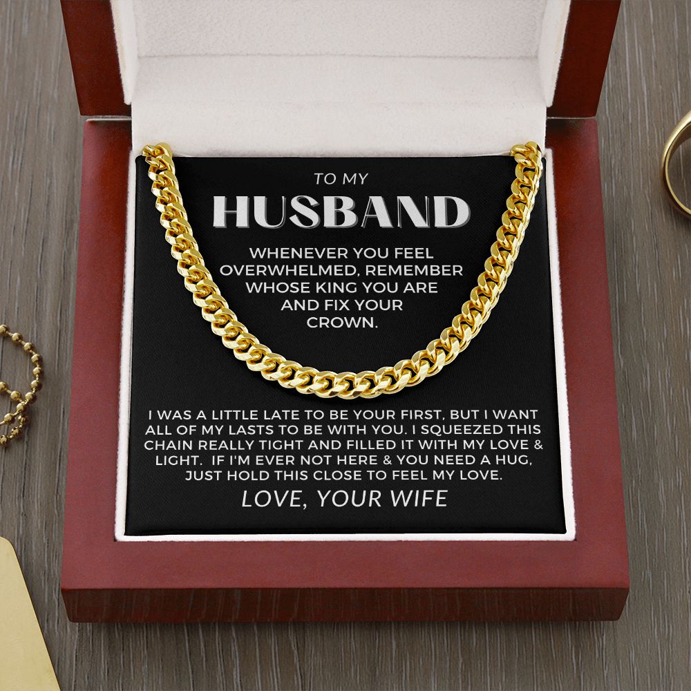 Gift For Husband | My Love Cuban Link Necklace 0782T5C