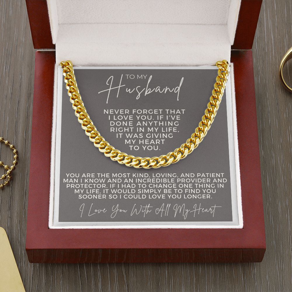 Gift For Husband | One Thing Cuban Link Chain 0693T12