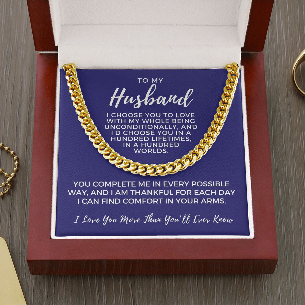 Gift For Husband | I Choose Cuban Link Chain 0695T5
